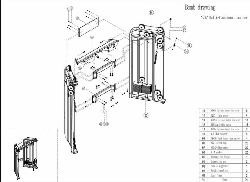 Dual Adjustable Pulley/ Functional Trainer