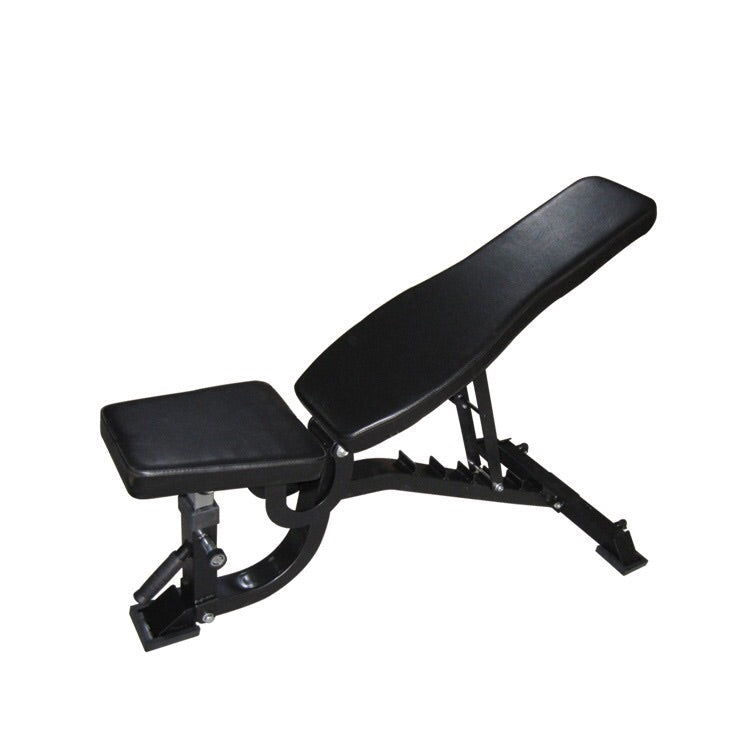Weight lifting set - Bench, 20kg barbell & 100kg bumper plate pack