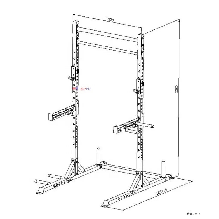Garage Half rack Commercial  **8ft tall**
