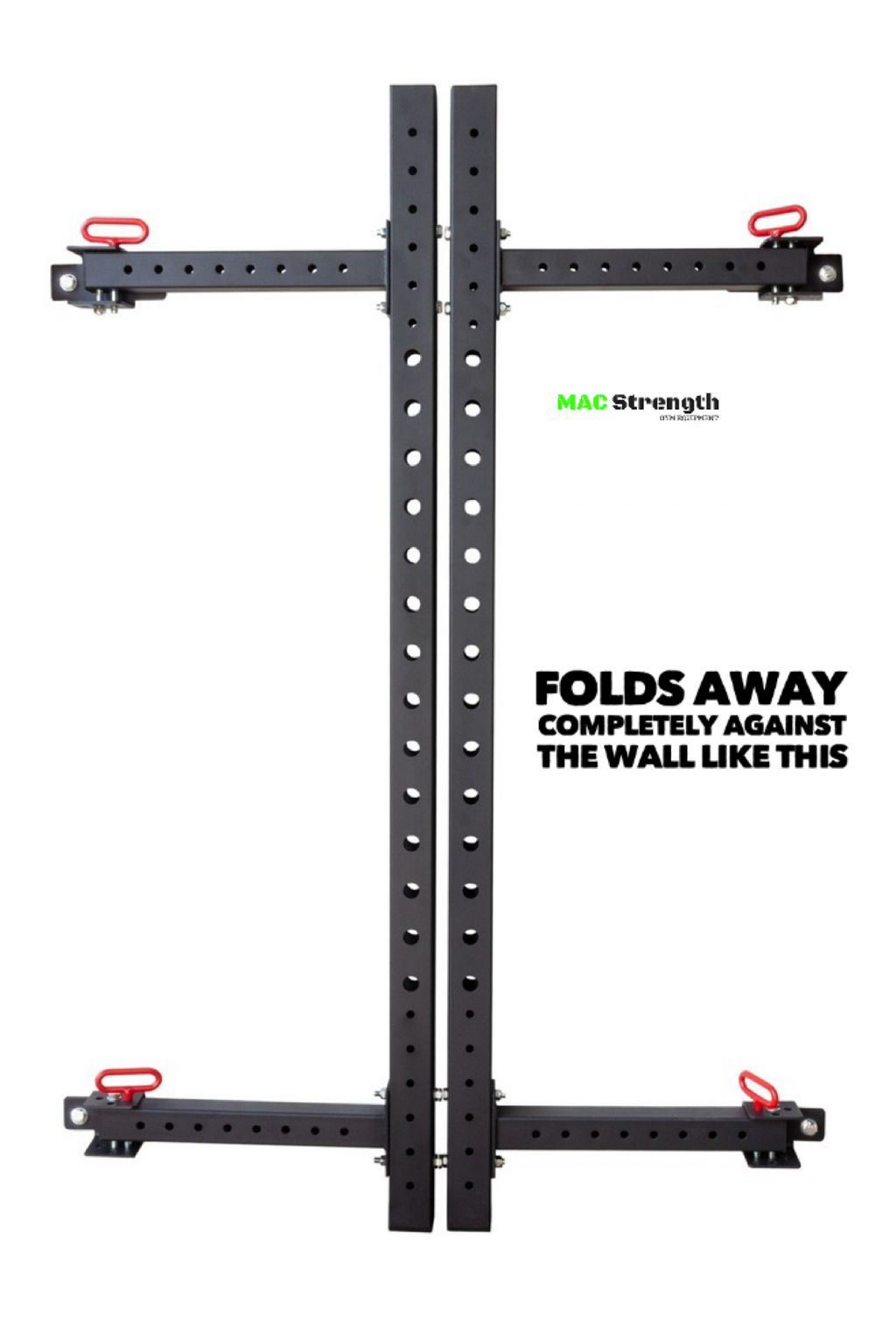 Folding rack package with 4 rubber mats
